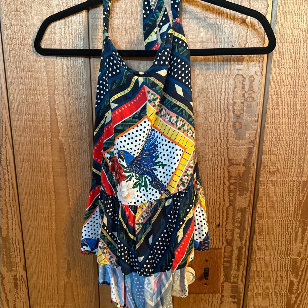 Farm Rio Tropical Pattern Halter Top